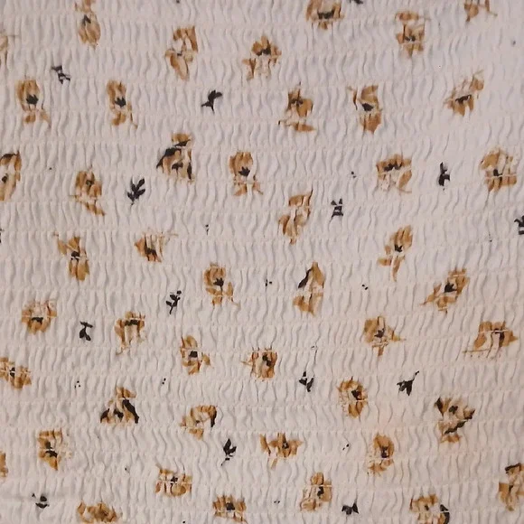 Billabong White Smocked Ruffled Tank Top - Picture 3 of 6